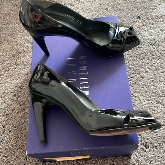 Stuart Weizmann peek a boo toe shoe size 8 - Picture 2 of 4